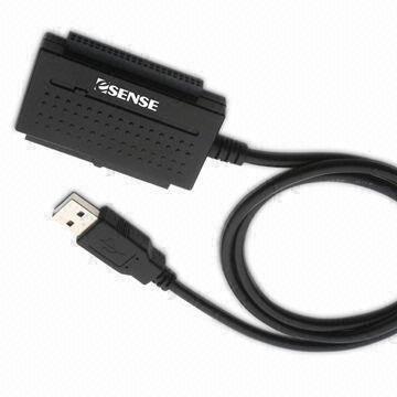 USB 2.0 to SATA/IDE Bridge Adapter, Suitable for Hard Drives