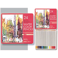 Liberty 24 Water-Soluble Color Pencils Set