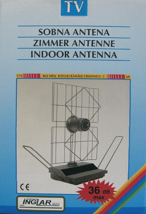 Indoor antenna, antennas, TON 3506 (174 - 862 MHz)