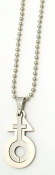 ball chain with tag