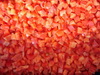 frozen red pepper dices