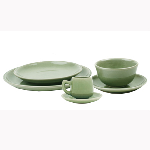 Plain Celadon Dinnerware set 6 pcs/set