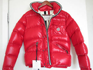 Women's down jacket, red color, sizeM, free shipping