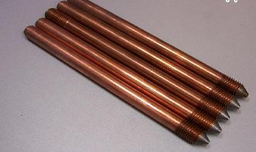 Copper plated steel earth rod