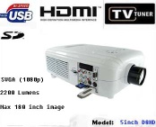 HDTV multimedia projector with HDMI/VGA/widescreen