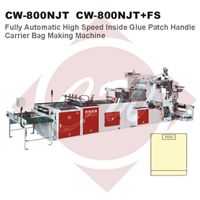 Fully Automatic High-speed Inside Glue Patch Handle Bag Making Machine