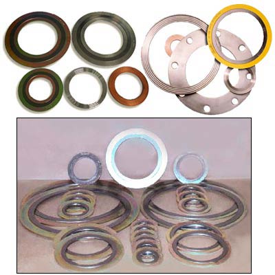 spiral wound gasket with inner ring or outer ring