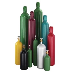 Industrial & specialty gas cylinders produce by NET