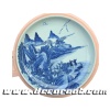 blue&white archaize tray