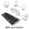 2 Zone Bluetooth Mac Compatible Keyboard, Multi-host Switchable