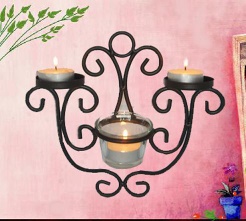 metal wall candle holder