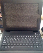 Bluetooth keyboard & leather case combination for iPad