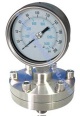 Diaphragm seal pressure gauges