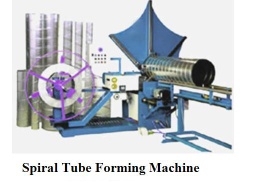 Spiral tube forming machine