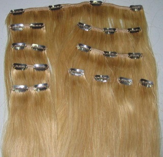 hair extension clips in hair extension