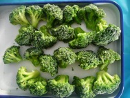 Frozen green broccoli/cauliflower