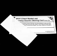 Check scanner cleaning card