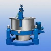 Scraper bottom discharging centrifuge