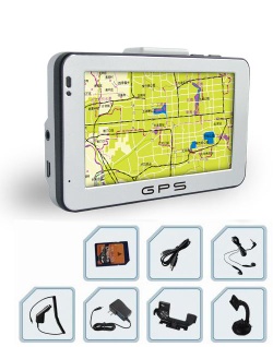 CAR GPS NAVIGATION WITH 4.3 INCHES TFT TOUCH SCREEN WITH MP3 MP4