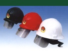 Fire plastics head-helmet