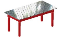 2D steel modular welding table system