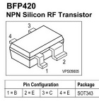 NPN Silicon RF Transistor BFP420 - BFP420