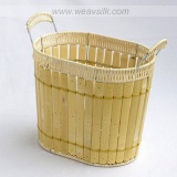 rattan bamboo baskets, wicker basketry