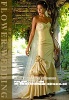 Fashionable Romantic Bride Golden Noon Sun shine Mermaid Wedding Dress