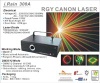 Three color RGY cartoon laser light show system