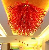 Art glass ceiling lamp