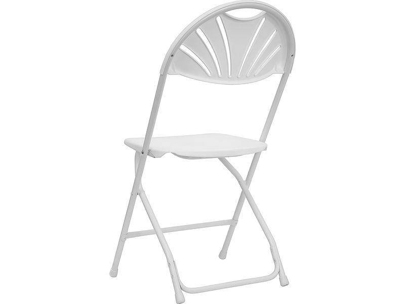 Plastic Fan-Back Folding Chair
