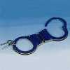 Nickel Plated Steel Double Lock 4-Links Hinge Handcuffs