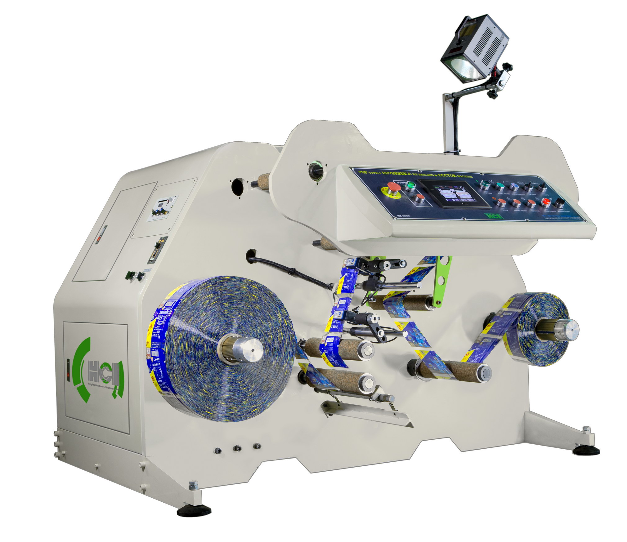 Sleeve Rewinding and Inspection Machine - Reversible