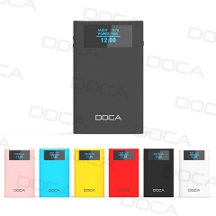 DOCA D563 power bank 10000mAh with clock and time