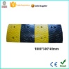 1000*340*50mm yellow & Black Reflective Road Speed Rubber Hump Bump