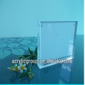 Transparent plexiglass freestanding desktop photo frame