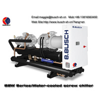 BUSCH water cooling screw chiller for cooling water and air conditioning plant