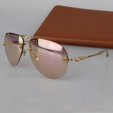 2015 Top Quality Oversized Titanium Sun Glasses Rimless Super Light Women Fashion Designer Folding Polarized Sunglasses