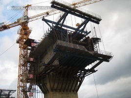 hydraulic cantilever forming traveler hanging basket road bridge cantilever construction