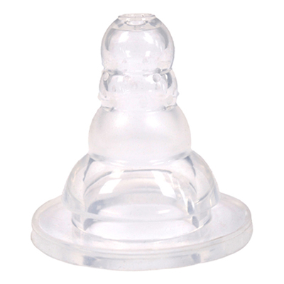 Food grade factory direct competitive price standard neck soft transparent silicone baby nipple
