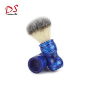 Dishi Mens synthetic beard brush with colorful resin handle