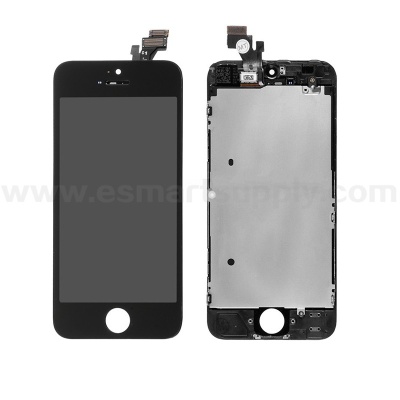 For Apple iPhone 5 LCD Screen and Digitizer Assembly with Frame Replacement - Black - Grade S - iphone 5 lcd screen