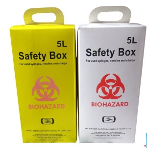 Sharps Safety Box, syringe safety box, safety container