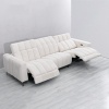 Modern Minimalist Caterpillar Beige White Fabric Multifunctional Sofa Size Apartment Living Room Three-Seat Sofa - sofa-002