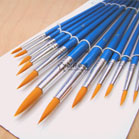 12pcs nylon round paintbrush Watercolor or gouache paintbrush Chinese art brush set AB001