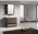 Melamine Bathroom Vanity Wood Grain Cabinets With Wash Basins - YBC174-090