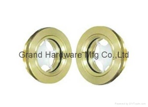 Brass Circular oil sight glass