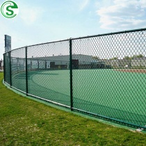 Chain fence panels with posts and accessories for airport