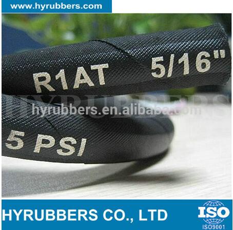 Quick Details Place of Origin: Shandong, China (Mainland) Brand Name: HYRUBBERS Model Number: R2 hose: rubber hose standard: DIN EN 853 certificate: ISO9001, Mining certificate material: rubber, steel wire Inner tube: Oil resistant synthetic rubber Working pressure: 4-25Mpa Temperature: -55°C- +100°C Size: 3/16\