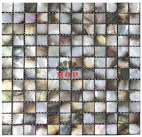 black mother of pearl mosaic tile
